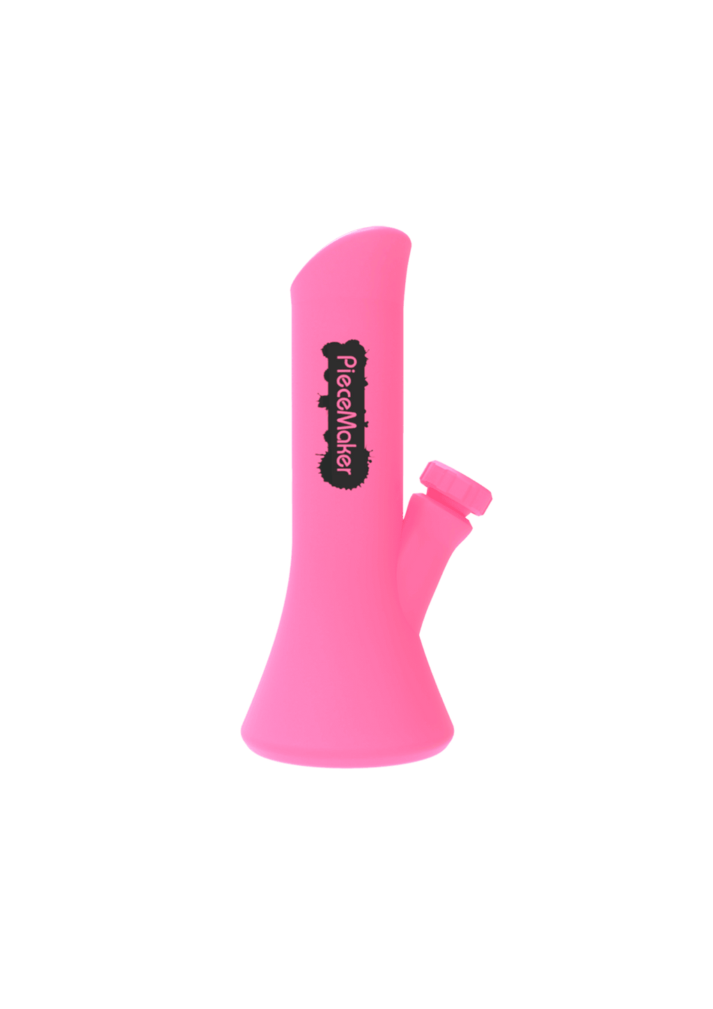 PieceMaker Kali glow in the dark miss pinky silicone bong water pipe with stainless steel bowl and spill-proof cap